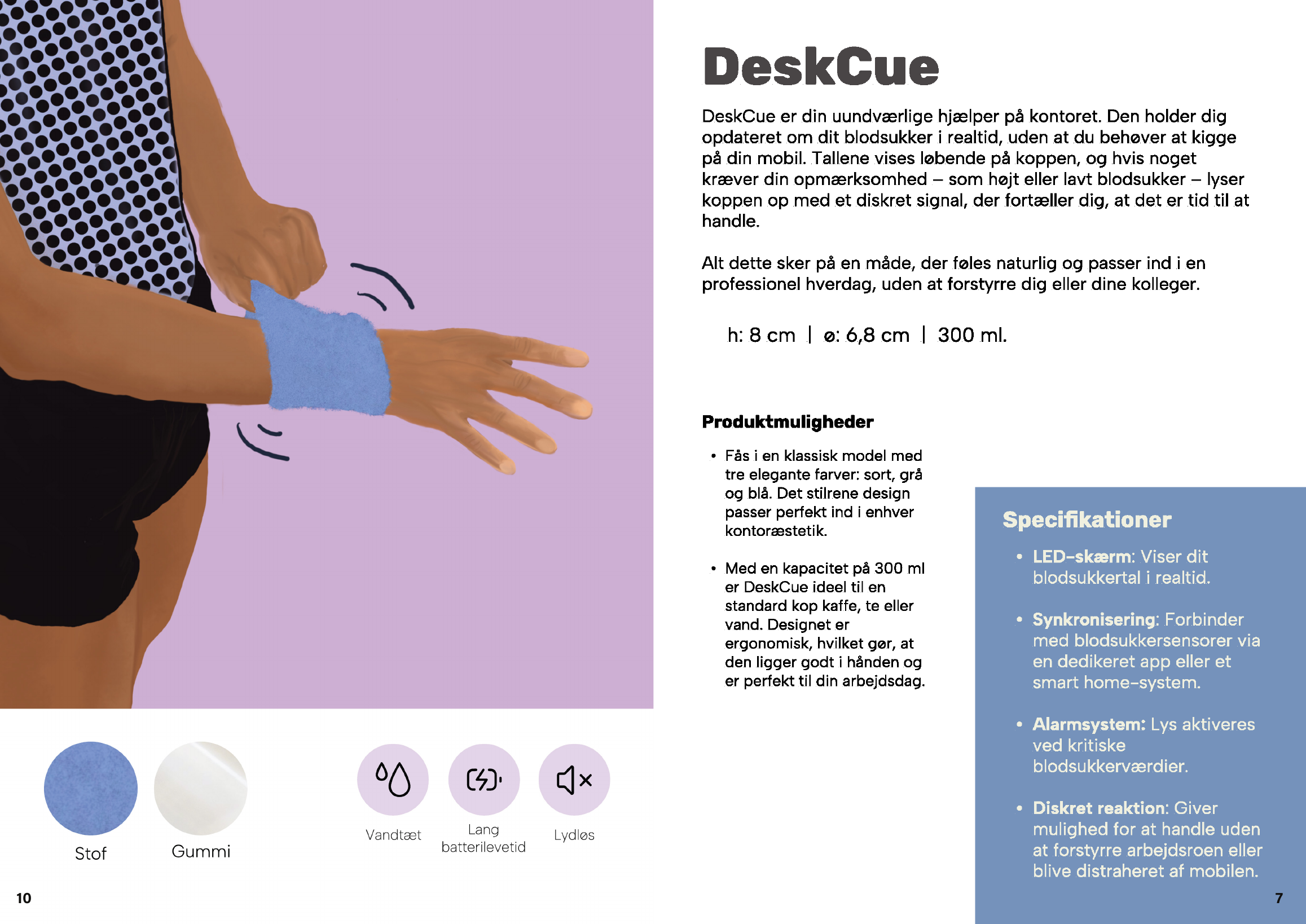DeskCue catalogue concept for work and study contexts