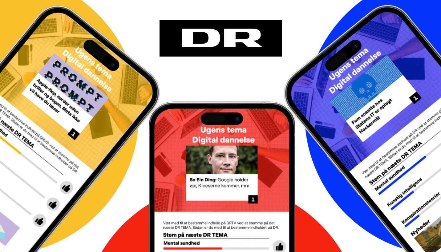 Vores Side shown across DRTV, DR LYD and DR Nyheder